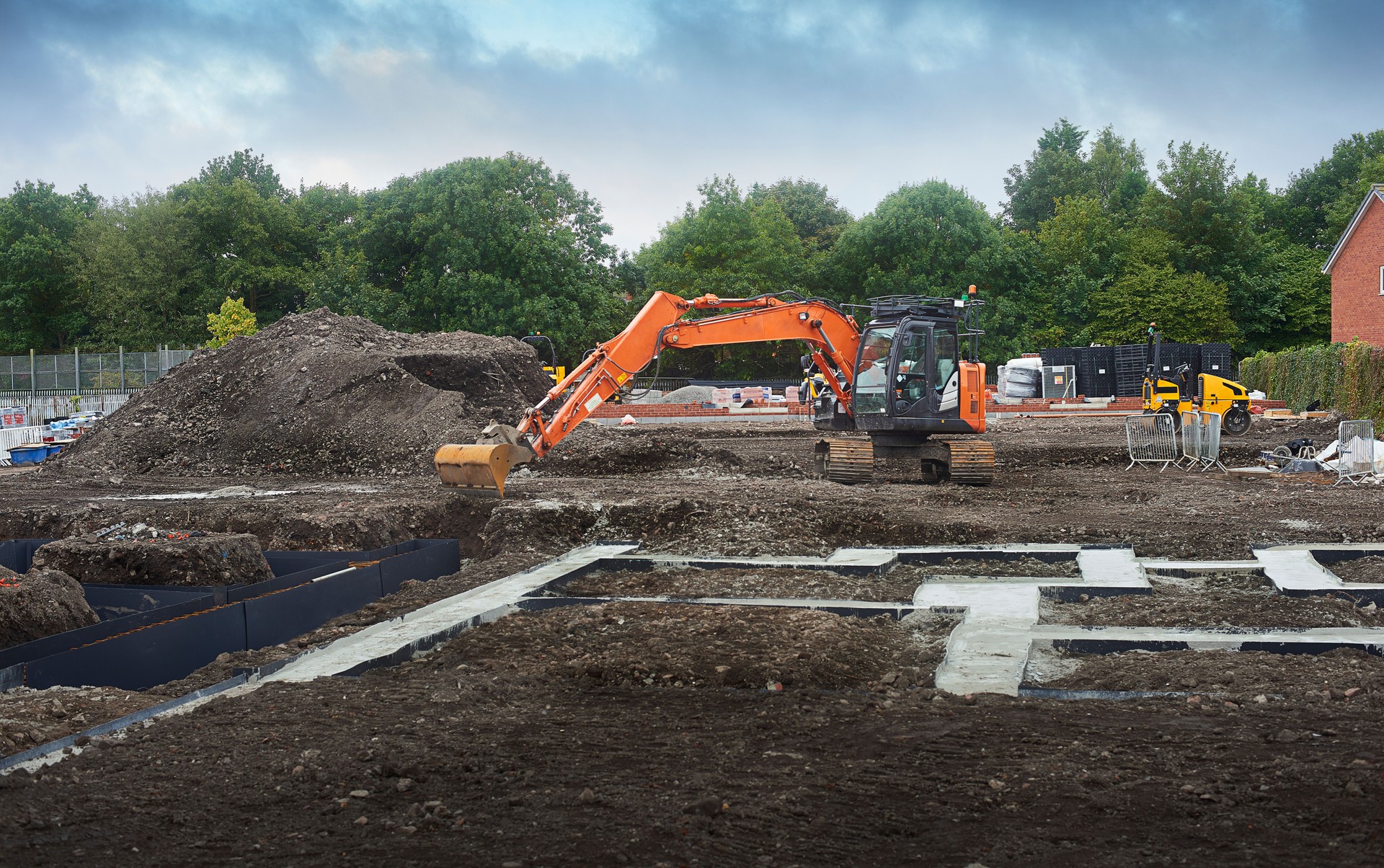 Start of a new housing estate